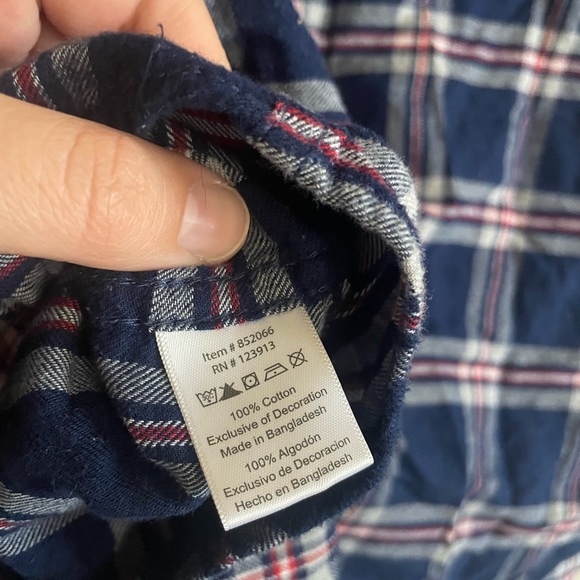 Red White and Blue Flannel Pearl Snap - Picture 5 of 5